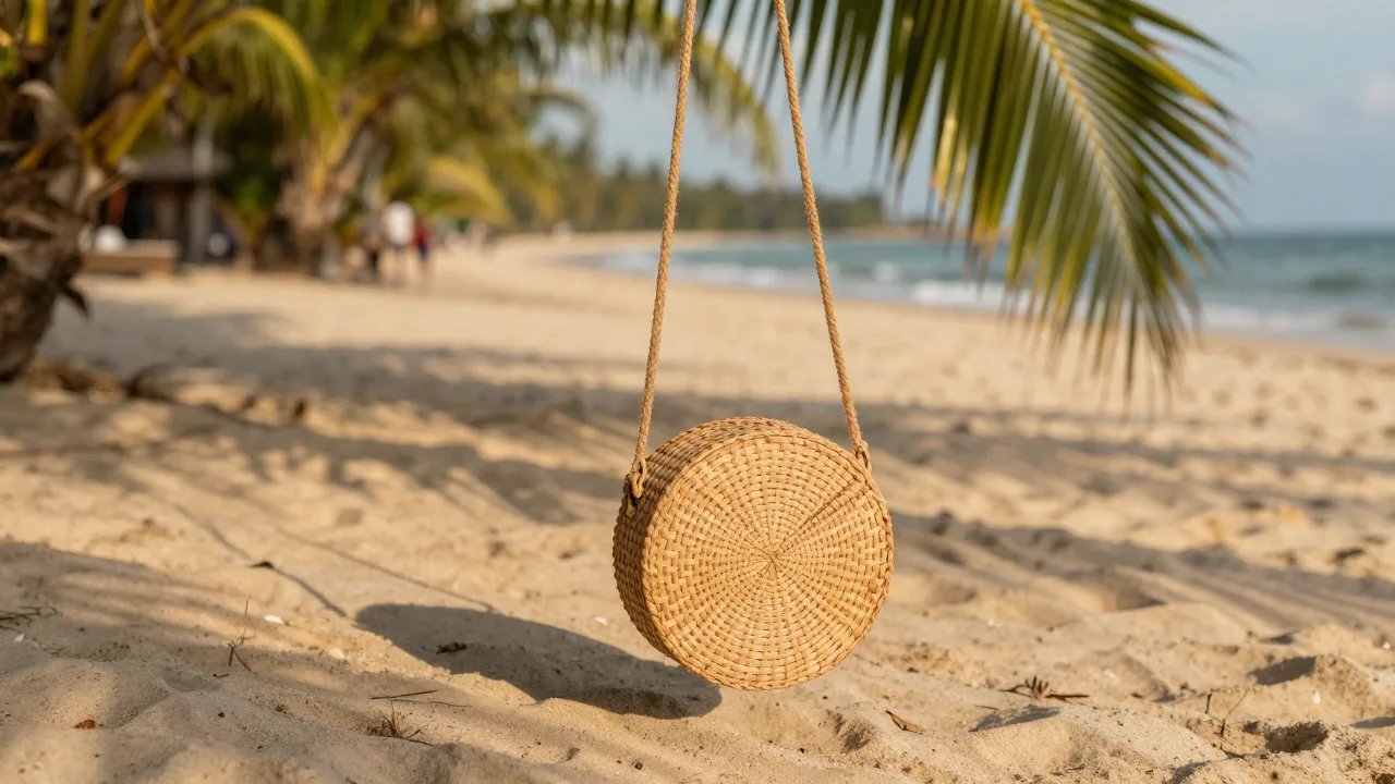 Woven by hand in Bali